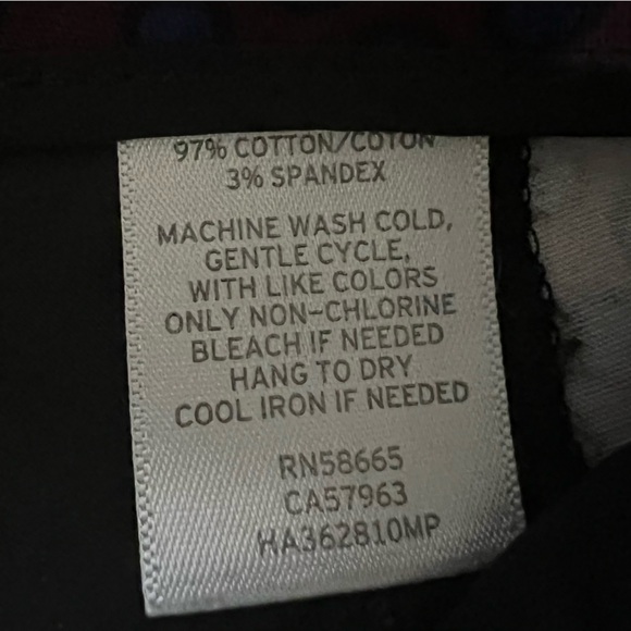 Halogen Polka Dot Printed Cotton Stretch Straight Leg Pants Size 2P - Picture 4 of 7